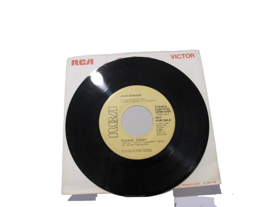 45 RECORD - JOHN DENVER - PLEASE DADDY Foto 1 de 1