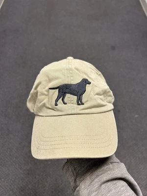 Sombrero LL Bean Vintage Beige Ajustable Correa Negro Laboratorio Papá Gorra. RARO Foto 1 de 4