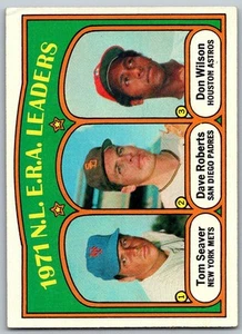 1972 Topps #91 1971 NL ERA Leaders - Tom Seaver Mets - Picture 1 of 2