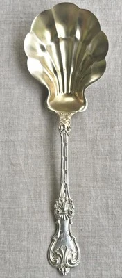 Antique Hardy & Hayes Co King Edward Ornate Sterling Silver Serving Spoon 9 5/8" - Image 1 of 4