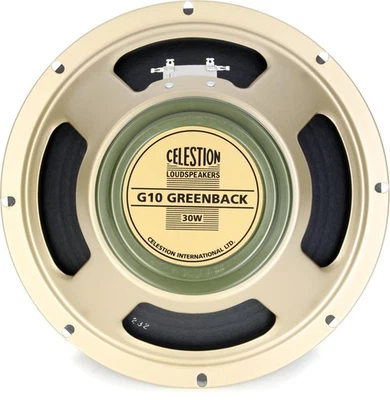 Altavoz de guitarra de repuesto Celestion G10 Greenback 10" 30 vatios 8 ohmios Foto 1 de 3