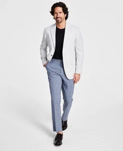 Tommy Hilfiger Mens Modern fit Sport Coat Blazer 36 S Grey Solid - Picture 1 of 5