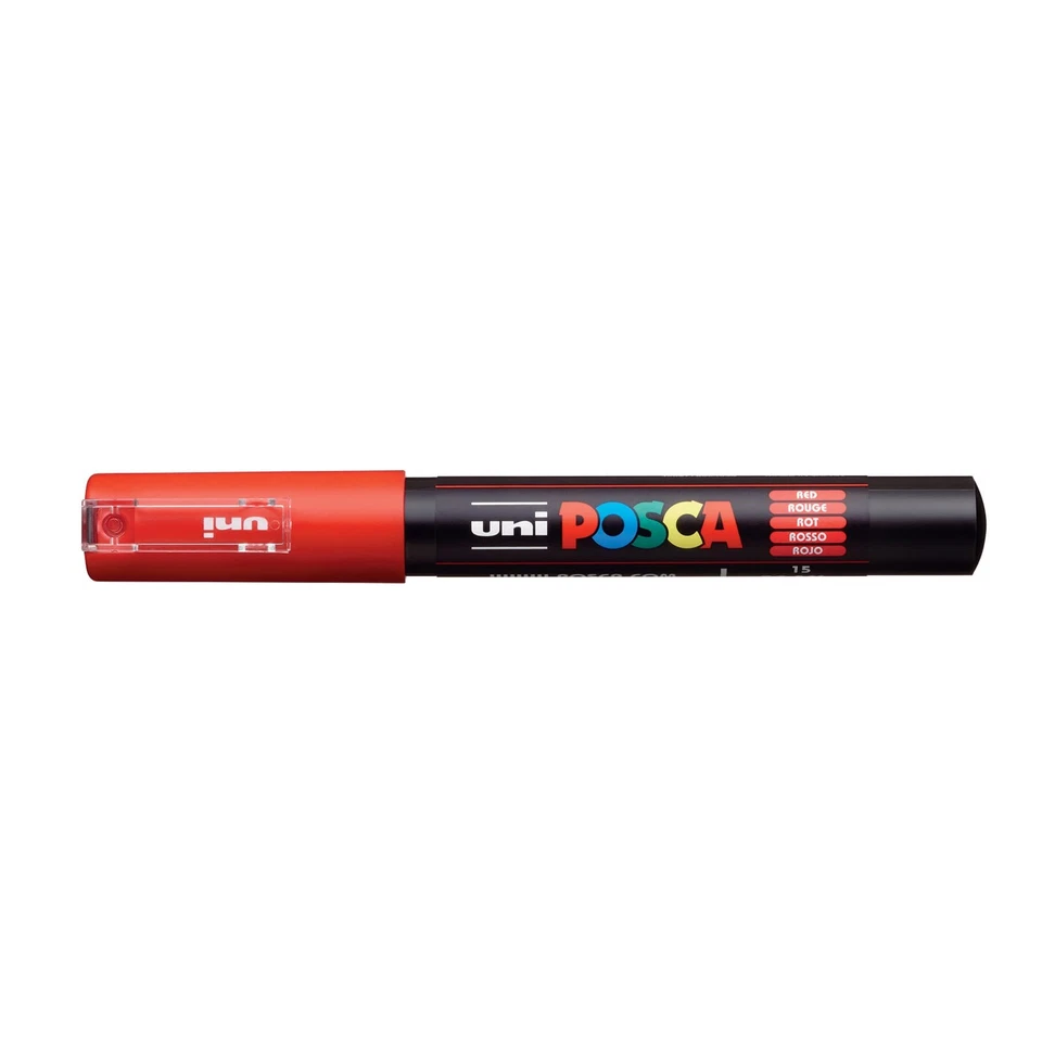 Mitsubishi pencil water-based pigment marker/Posca extra fine/red PC1M.15 Foto 1 de 1