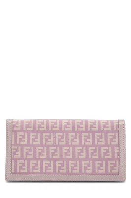 Cartera Larga Fendi Púrpura Lona Calabacín - WGACA Foto 1 de 3