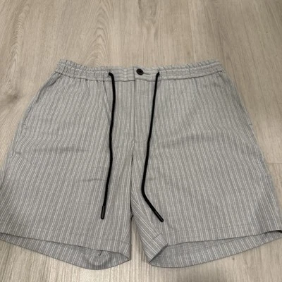 Pantalones Cortos Topman Pata de Gallo 6 Pulgadas Para Hombre 32 (Se Ajusta a 30) Preppy Informal Cordón Foto 1 de 3