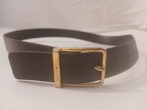 YSL, Yves Saint Laurent, Men’s Size 34 - 85 Reversible Black Brown Leather Belt - Picture 1 of 5