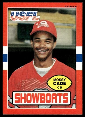 1985 Topps USFL Mossy Cade Memphis Showboats #67 - Image 1 of 2