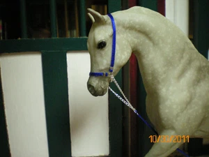 Jaapi Royal Blue/Silver slip/halter #2 - CM fit Breyer CLASSIC sized Arabian - Picture 1 of 1