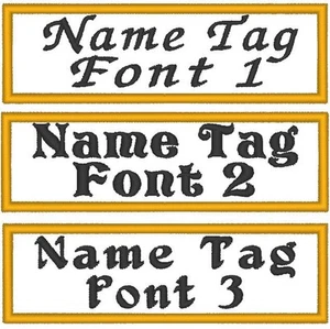 Custom Embroidered 3 1/2" x 1" Name Tag Patch Tactical Motorcycle Biker - Picture 1 of 4