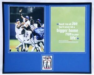Joe Carter 1993 World Series Signed Framed 16x20 Photo Set Toronto Blue Jays E - Picture 1 of 2