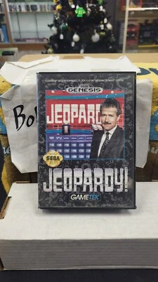 CIB JEOPARDY! SEGA GENESIS VIDEO GAME COMPLETE IN BOX - Image 1 of 4