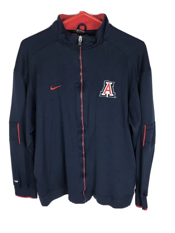 Nike Elite Arizona Wildcats Basketball Gray Full Zip NCAA Warmup Jacket Mens XL Cover