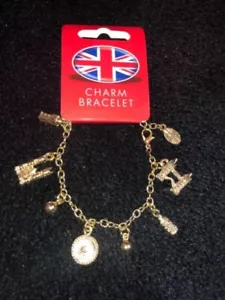 1 X Brazalete Dije Oro Londres Regalo Suveniour Nuevo - Imagen 1 de 3