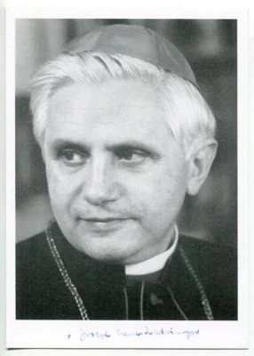 JOSEPH KARDINAL RATZINGER - PAPST BENEDIKT XVI - orig. Autogramm - signed - Bild 1 von 2