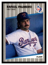 1989 Fleer Update #U-66 RAFAEL PALMEIRO Texas Rangers ~F2A