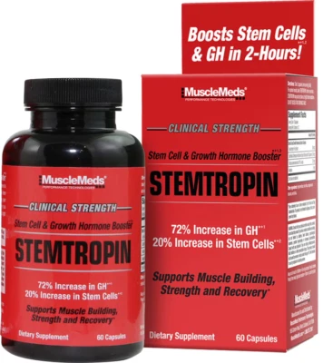MuscleMeds Stemtropin GH Soporte para Crecimiento y Recuperación Muscular 60 Cápsulas Nuevo Foto 1 de 4