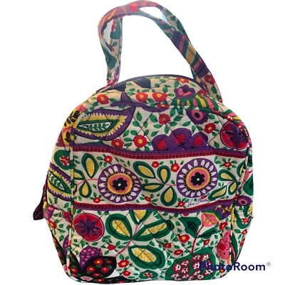 Bolsa de almuerzo floral retirada Vera Bradley accesorios de maquillaje gimnasio de viaje Foto 1 de 4