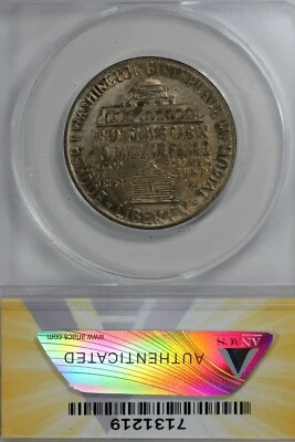 1946  .50   ANACS  MS 65 BOOKER T WASHINGTON    Classic Silver Commemorative   - Image 1 of 2