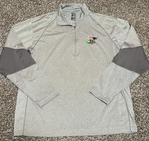 Red Sox Patriots Celtics Bruins 4 Team Logo Mens 1/4 Zip Page & Tuttle Large Cover
