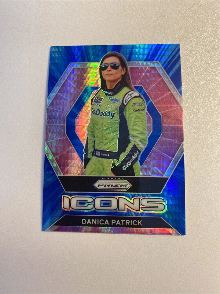 2022 Panini Prizm Icons Blue and Carolina Blue Hyper Prizm Danica Patrick #86 - Image 1 of 1