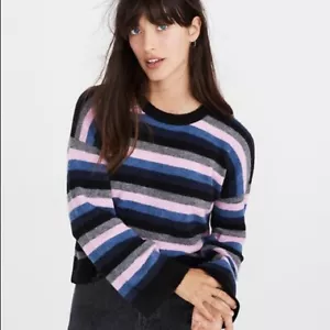 Suéter para mujer Madewell Cardiff a rayas cuello redondo señora talla XXS pequeño - Imagen 1 de 5