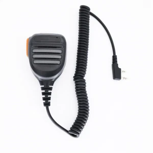 2-pinowy metalowy panel PTT zdalny mikrofon trwały głośnik ręczny do Baofeng / Kenwood - Zdjęcie 1 z 5