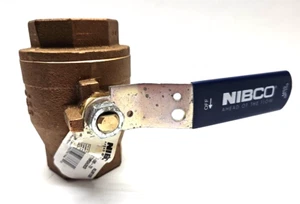 NIBCO NL9510D T-585-70 2" THREADED FULL PORT BRONZE BALL VALVE - Picture 1 of 5