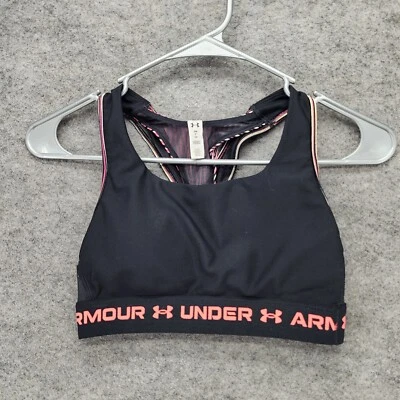 Under Armour Sports Bra Womens Small Black Activewear - Image 1 of 4