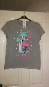 Ladies Christmas T-shirt Size Small (8-10) - Picture 1 of 2