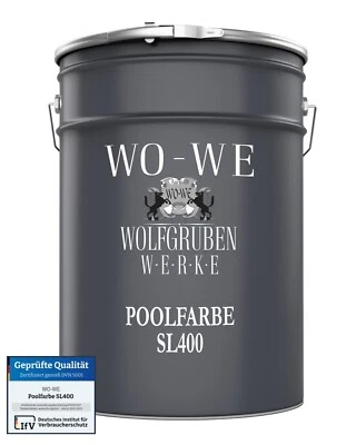 ⭐ Schwimmbadfarbe Poolfarbe Schwimmbeckenfarbe Poolbeschichtung SL400 1-20L ⭐ - Bild 1 von 4