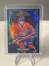 2021-22 Upper Deck Stature Blue #2 Nick Suzuki 3/35 Montreal Canadians