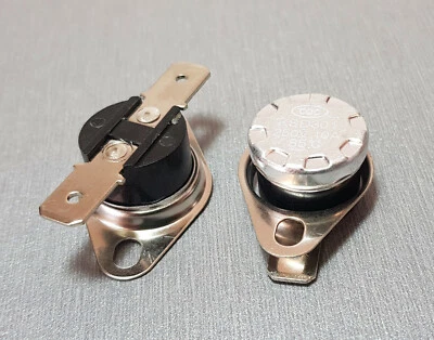 KSD301 85°C N.O. (Normally Open) Thermostat Switch 10A 250V AC Pack of 2 - image 1 of 3