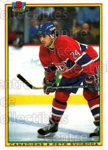 1990-91 Bowman Tiffany #46 Petr Svoboda, Chris Chelios - Picture 1 of 1