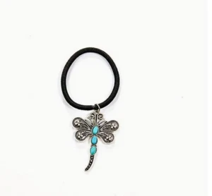 Türkis Libelle Charm elastische Haarbrawatte Damen brandneu - Bild 1 von 1