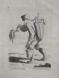 Mitelli Giuseppe Maria, Arti e Mestieri per la via, Venditore di trippa, 1860 - Picture 1 of 1