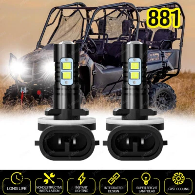 Para Honda Pioneer 500 700 2014-2021 Bombillas LED Faros Luces Super Brillantes 2 piezas Foto 1 de 4