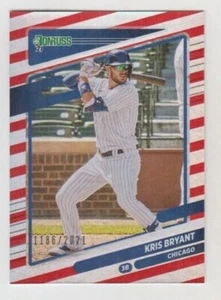 Kris Bryant 2021 DONRUSS LIBERTY RED PARALLEL /2021 CHICAGO CUBS - Picture 1 of 1