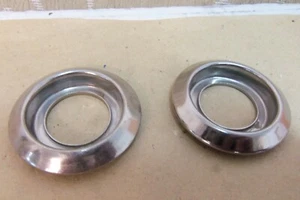 2 NOS CHROME Windows Crank Door Handles Rings LANCIA Fulvia Coupe Berlina S1 - Foto 1 di 4