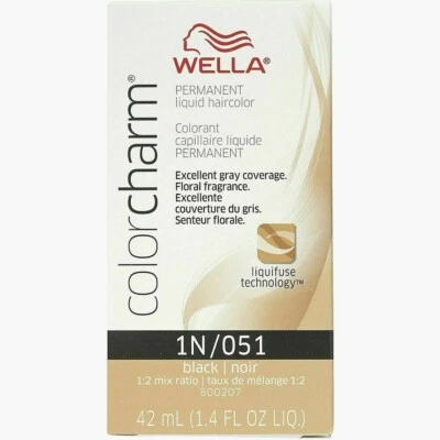 WELLA COLOR CHARM Permanent Black Liquid Hair #051 - Imagem 1 de 2
