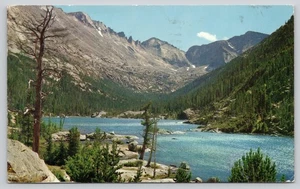 Mills Lake Estes Park Colorado Rocky Mountain National Park Longs Peak Postcard - Picture 1 of 2