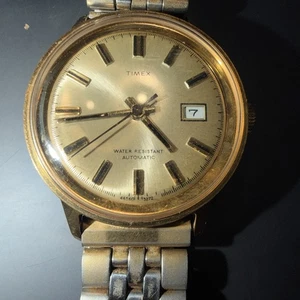 Vintage 1972 Timex Viscount Calendar Automatic Watch - Picture 1 of 6