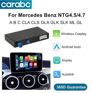 CARABC WIRELESS CARPLAY ANDROID AUTO GPS AIRPLAY PER MERCEDES BENZ NTG4.5 4.7 - Foto 1 di 14