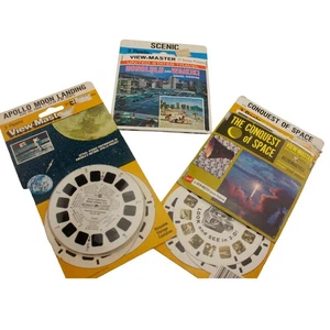 Vintage View-Master 3-Reel Sets – Apollo Moon Landing, Conquest of Space, Honolu - Picture 1 of 4