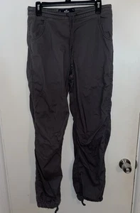 Pantalones holgados Hollister para mujer tiro ajustable paracaídas gris cargo pequeños largos - Imagen 1 de 4