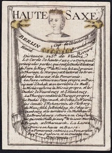 Berlin playing card Spielkarte map Karte Poilly 1750 - Picture 1 of 1