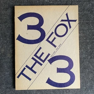 The Fox Magazine : Issue 3 : Art + Language Foundation : New York, 1976 : VG+C - Bild 1 von 7