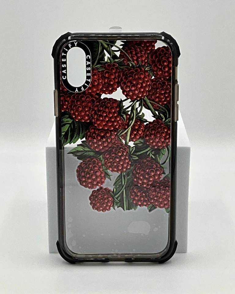 IPHONE XR Phone Case CASETIFY Ultra Impact NEW UNUSED Raspberries Moody Floral - Image 1 of 4