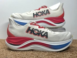 Hoka One One Skyward X Talla 14D Zapatos para Correr Tenis Rojo Blanco Azul SIN PLANTILLAS - Imagen 1 de 14