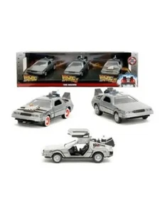 Jada Toys Back to the Future 3-Pack DeLorean Time Machine Die-Cast 1:32 - Imagen 1 de 2
