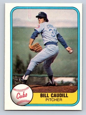 1981 Fleer #306 Bill Caudill Chicago Cubs - NM/MT - Image 1 of 2